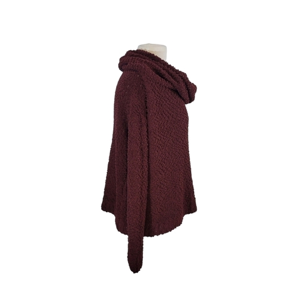 Altar'd State Maroon Cowl Neck Oversized Sweater - Picture 2 of 6